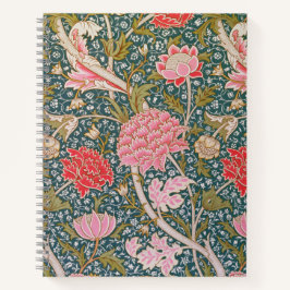 Cray - Art nouveau floral print by William Morris ノートブック