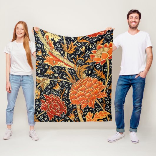 Cray by William Morris フリースブランケット (インサイチュ)