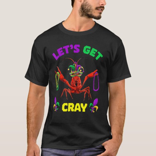 Cray Crawfish Mardi Gras女性少年を取得しよう Tシャツ (正面)