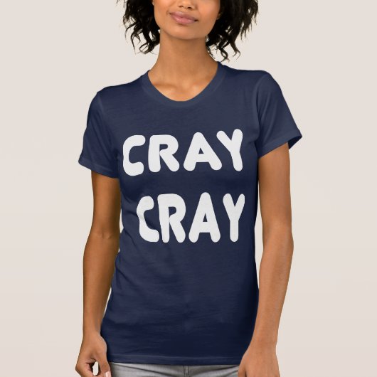 Cray Crayの白いインターネットのミーム Tシャツ (正面)