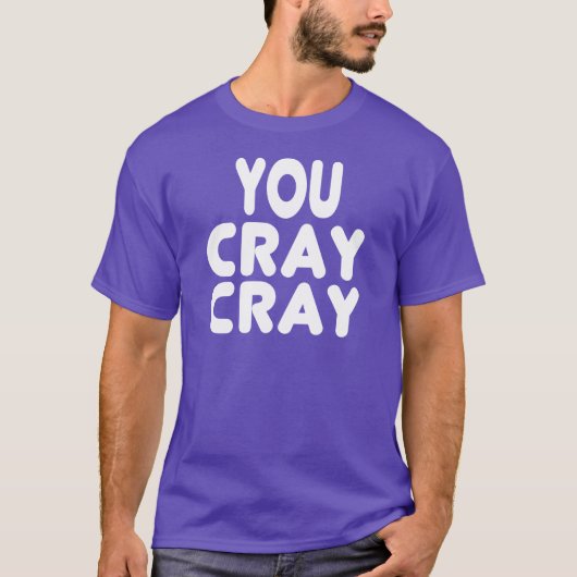 Cray Crayの白いインターネットのミーム Tシャツ (正面)