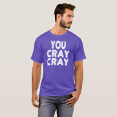 Cray Crayの白いインターネットのミーム Tシャツ (正面フル)