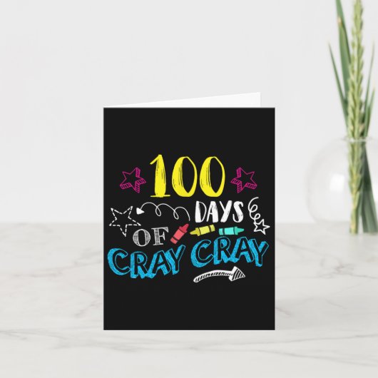 Cray Crayの100日-先生学生100日 カード (正面)