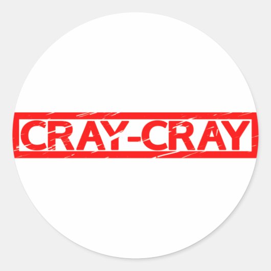Cray-Crayスタンプ ラウンドシール (正面)