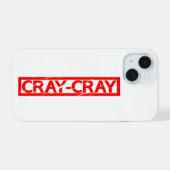 Cray-Crayスタンプ iPhone 15ケース (裏面横)