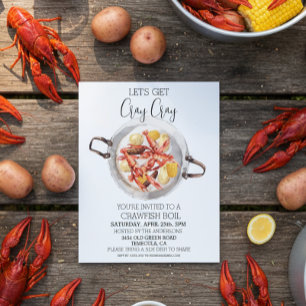 Cray Cray Crawfishを取得する魚介類の沸騰招待状