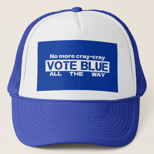 Cray Cray Vote Blueを最後まで無効にする キャップ (正面)