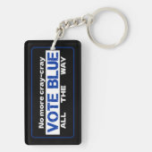 Cray Cray Vote Blueを最後まで無効にする キーホルダー (裏面)