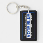 Cray Cray Vote Blueを最後まで無効にする キーホルダー (正面)