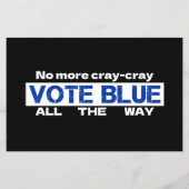 Cray Cray Vote Blueを最後まで無効にする チラシ (裏面)