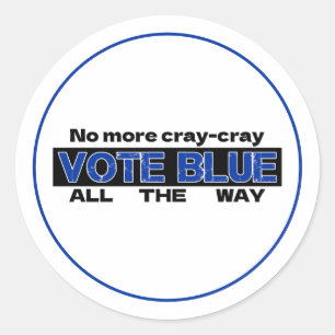 Cray Cray Vote Blueを最後まで無効にする ラウンドシール