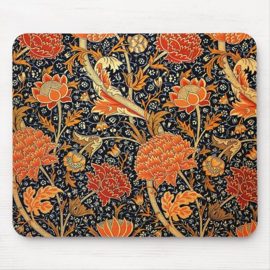 Cray, famous pattern by William Morris マウスパッド (正面)