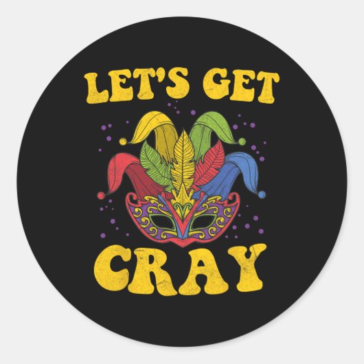 Cray Mardi Grasを入手しよう ラウンドシール (正面)