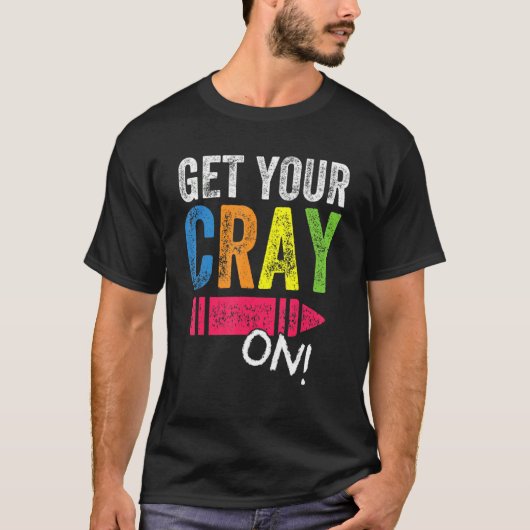Cray On新学期先生 Tシャツ (正面)