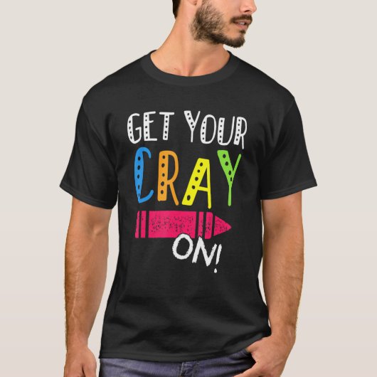Cray On新学期先生 Tシャツ (正面)