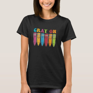 Cray On Colorsチャイルドアート – Crayon Tシャツ