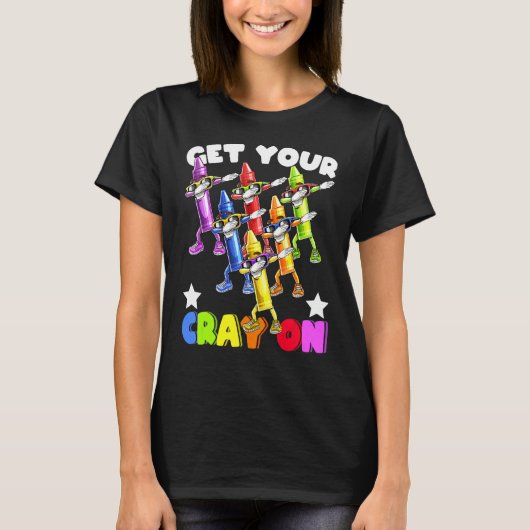 Cray On Dabbing Crayons新学期St Tシャツ (正面)