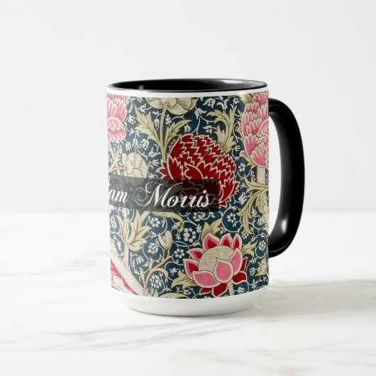 Cray Pattern – 花と離れ- WilliamMorris マグカップ (正面右)