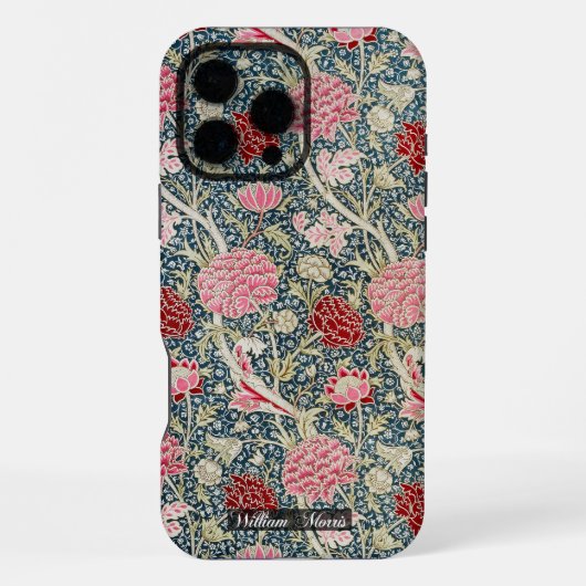 Cray Pattern – 花と離れ- WilliamMorris iPhoneケース (裏面)