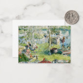 Crayfishing, 1895 by Carl Larsson ノートカード (正面/裏面インサイチュ)