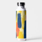 Crayon and Butterfly Flowers ウォーターボトル (左面)