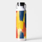 Crayon and Butterfly Flowers ウォーターボトル (正面)