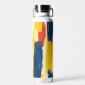 Crayon and Butterfly Flowers ウォーターボトル (背面)