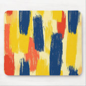 Crayon and Butterfly Flowers マウスパッド (正面)