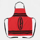Crayon Apron Family & Group Costumes - Red エプロン (正面)