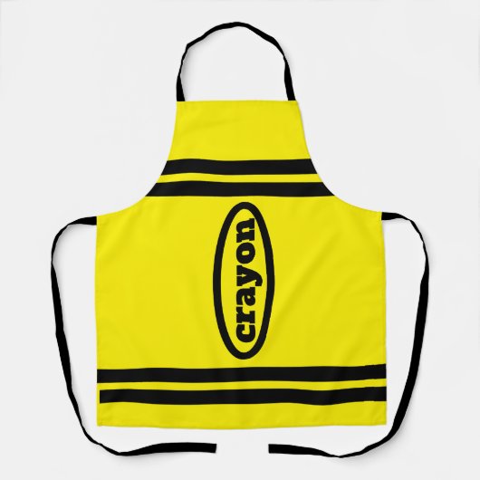 Crayon Apron Family & Group Costumes - Yellow エプロン (正面)