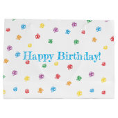Crayon bolsa regalo "Happy Birthday" ラージペーパーバッグ (裏面)