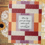 Crayon Box Patchwork Print ジグソーパズル<br><div class="desc">Personalize this colorful "Crayon Box Quilt" patchwork patterned puzzle with your own text for a unique gift. Sweet item for quilters,  seamstresses or anyone with a taste for cozy rustic home decor.</div>