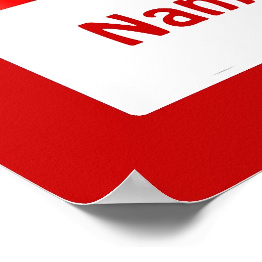 Crayon Kids Room Red Crayons Poster Template ポスター (角)