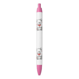 crayon nounours d'amour  黒ボールペン