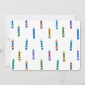 Crayon Photo Preschool Graduation Invitation 招待状 (裏面)