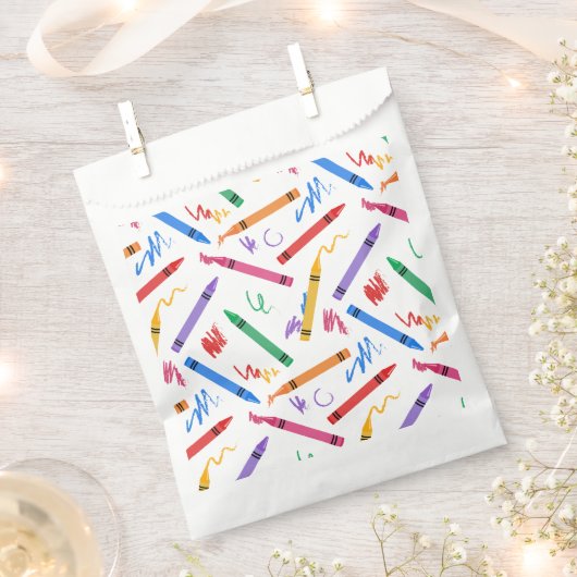 Crayons フェイバーバッグ (クリップ留めされた状態)