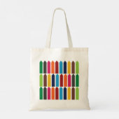 Crayons Elementary School Teacher Kids Colorful トートバッグ (裏面)