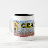CRAZJIPIブランド ツートーンマグカップ (正面左)
