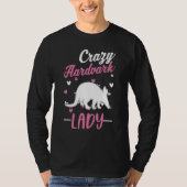 Crazy Aardvark Lady Aardvark Girl Tシャツ (正面)
