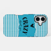 Crazy About You – ティールハートiPhoneケース iPhone 16ケース (裏面横)