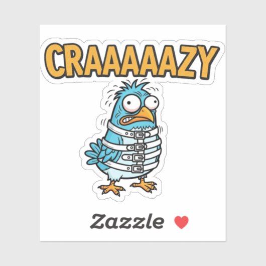 Crazy Bird Sticker シール (シート)