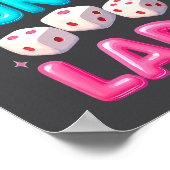 Crazy Bunco Lady Funny Bunco Dice Game Night Women ポスター (角)