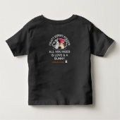 Crazy Bunny Person トドラーTシャツ (裏面)