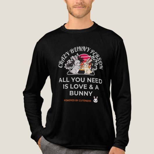 Crazy Bunny Person  トライブレンドＴシャツ (正面)