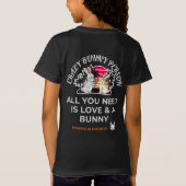 Crazy Bunny Person Tシャツ (裏面)