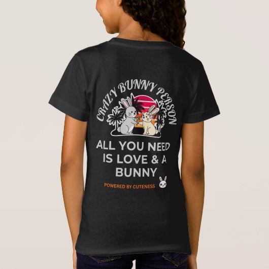 Crazy Bunny Person Tシャツ (裏面)