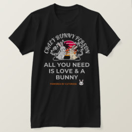 Crazy Bunny Person Tシャツ