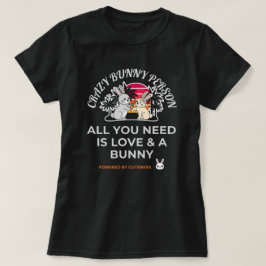 Crazy Bunny Person Tシャツ