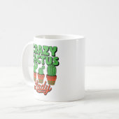 Crazy Cactus Lady – Plant Mom Gift コーヒーマグカップ (正面左)