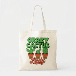 Crazy Cactus Lady – Plant Mom Gift トートバッグ